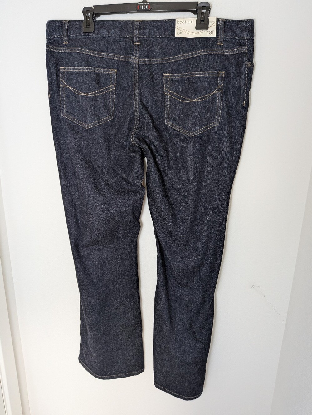 J. Jill Womens Jeans Size 18 Petite Dark Blue Bootcut Mid Rise New